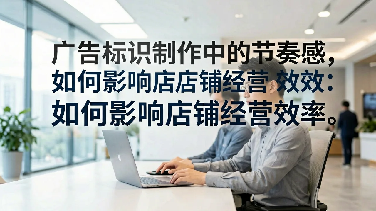 广告标识制作中的节奏感，如何影响店铺经营效率